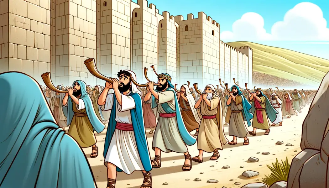 Joshua and the walls of Jericho Bible Story - Faithful Fable