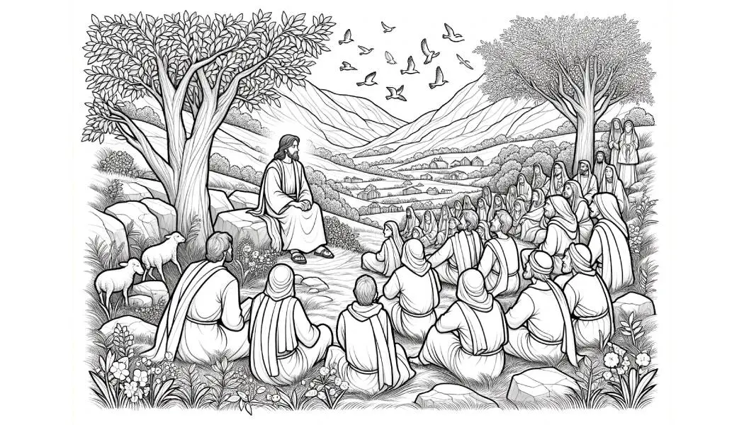 Bible Story About Sermon on the Mount for Kids Faithful Fable
